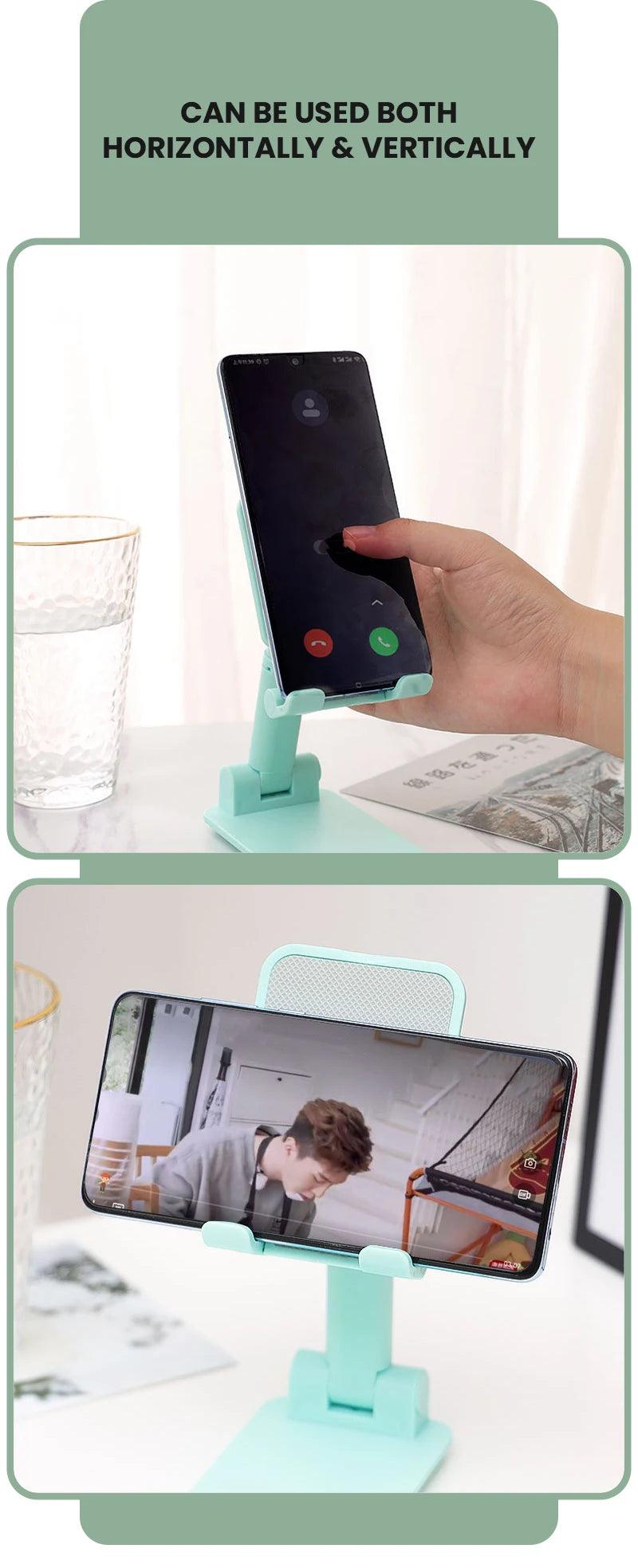 Desktop Phone Holder Stand Mobile Phone Support Adjustable Angle Height Cell Phone Stand Universal for All Smart Phones - Empire P.E