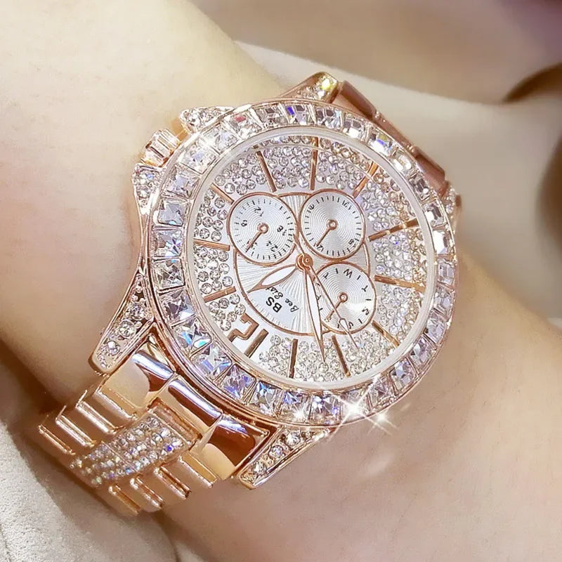 New Women Quartz Diamond Luxury Watch - Empire P.E