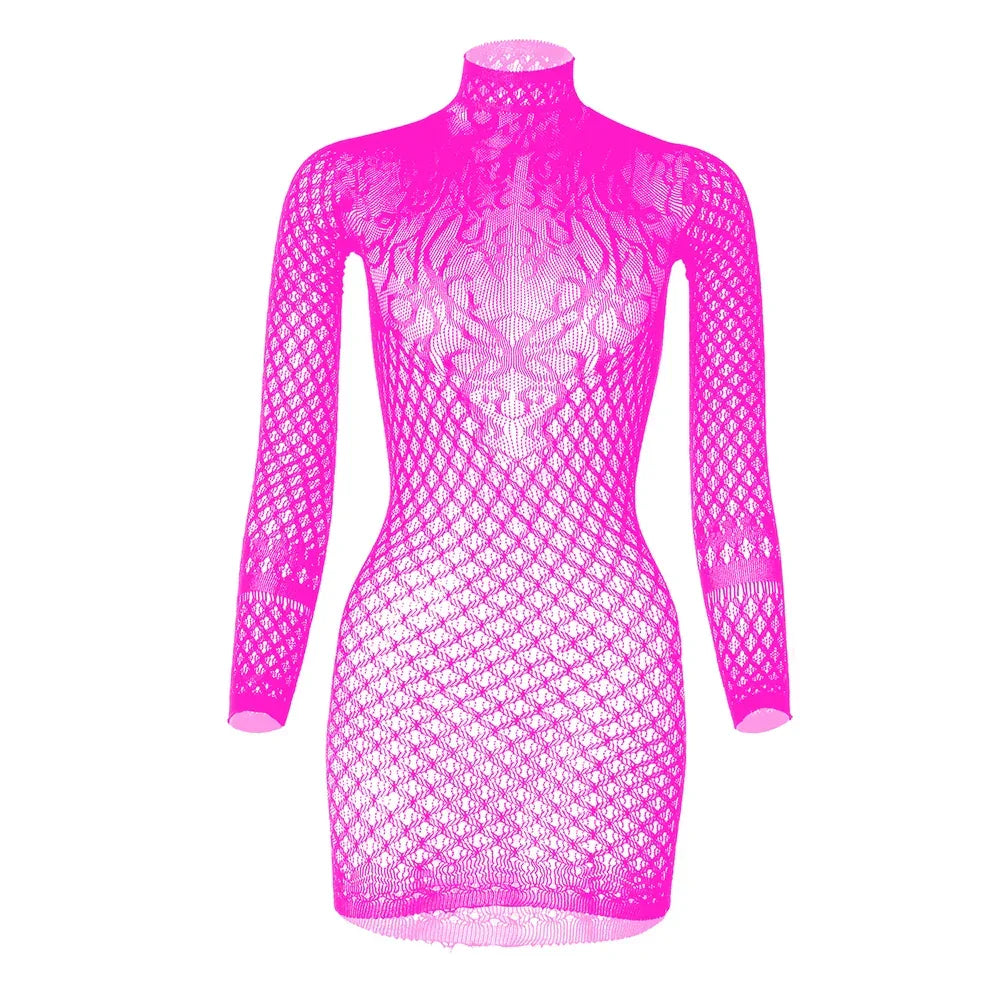 Strapless See Through Sexy Tight Pencil Dress Mesh - Empire P.E