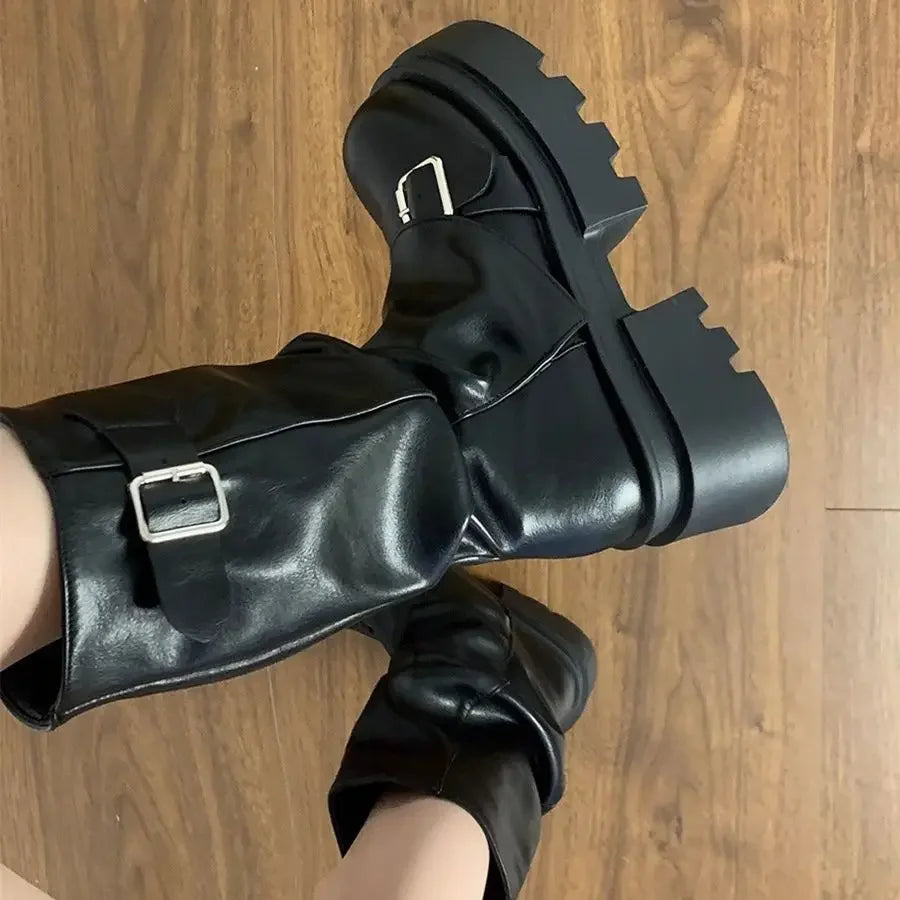 2024 Mid-Calf Women's Boots Platform Modern Boots - Empire P.E
