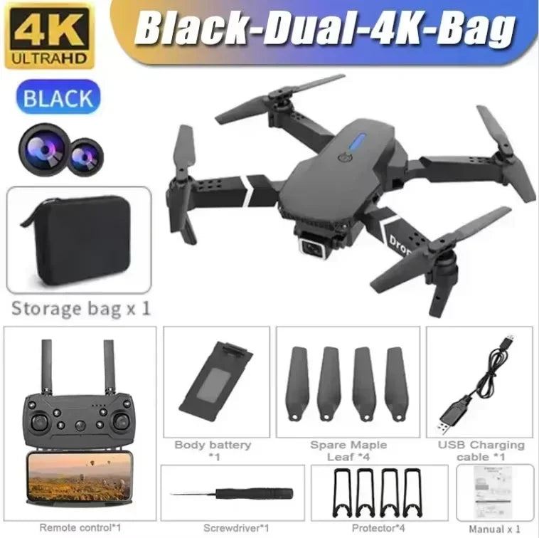 2025 E88 Professional Wide Angle RC Drone HD 4K Camera - Empire P.E