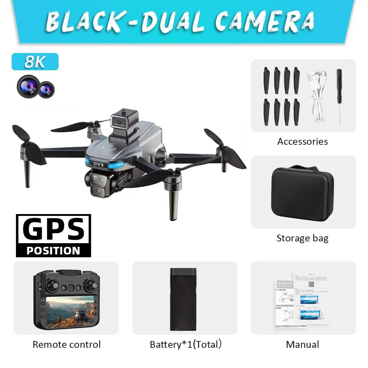 New SG901 MAX GPS Drone Professional 8K Camera Aerial FPV Brush Avoiding Obstacle with Large Screen Remote Control Folding Dron - Empire P.E