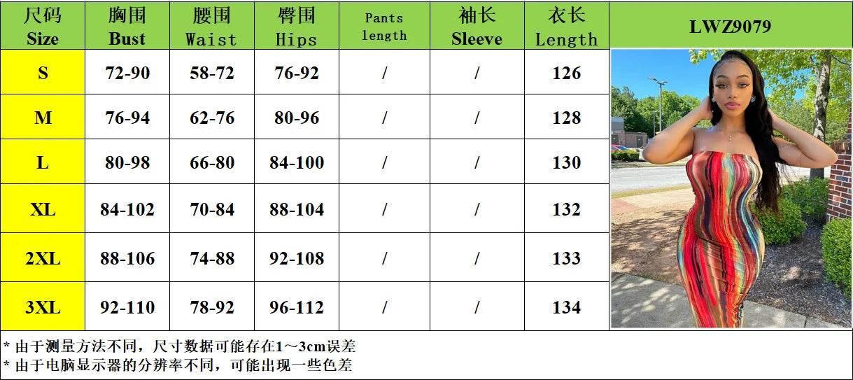 Spring And Summer Dresses For Women Chest Wrap Printed Off Shoulder Bandage Slim Sexy Long Dress 2023 New Fashion party MsChuh - Empire P.E