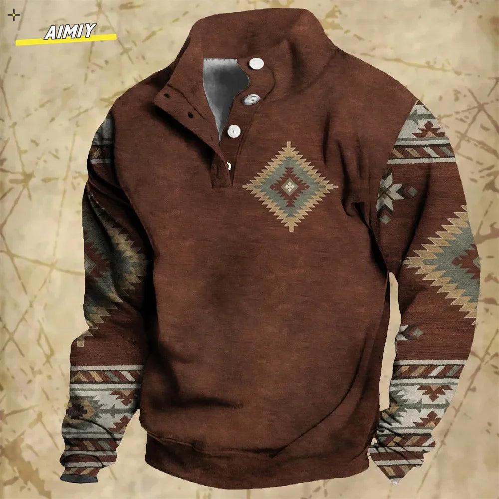 Vintage Men's Hoodie Casual Jacket - Empire P.E