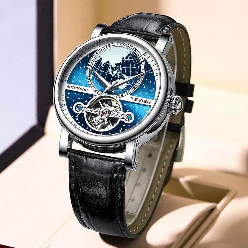 Men's Luminous Leather Casual Waterproof Automatic Mechanical Watch - Empire P.E