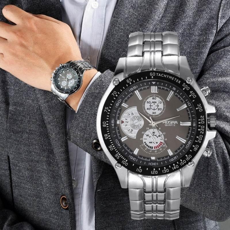 Original Men's Watches Stainless Steel Luminous Calendar Display Quartz Watch For Men Fashion Sports Man Watch - Empire P.E