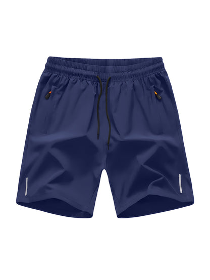 3pcs Quick-Drying Stretch Men's Drawstring Shorts