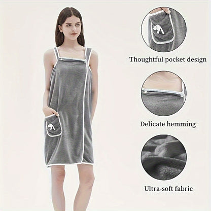 3pcs Women's Wearable Bath Towel Set