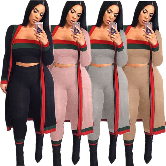 Casual Tracksuit Women Clothes 3 Piece Sets - Empire P.E