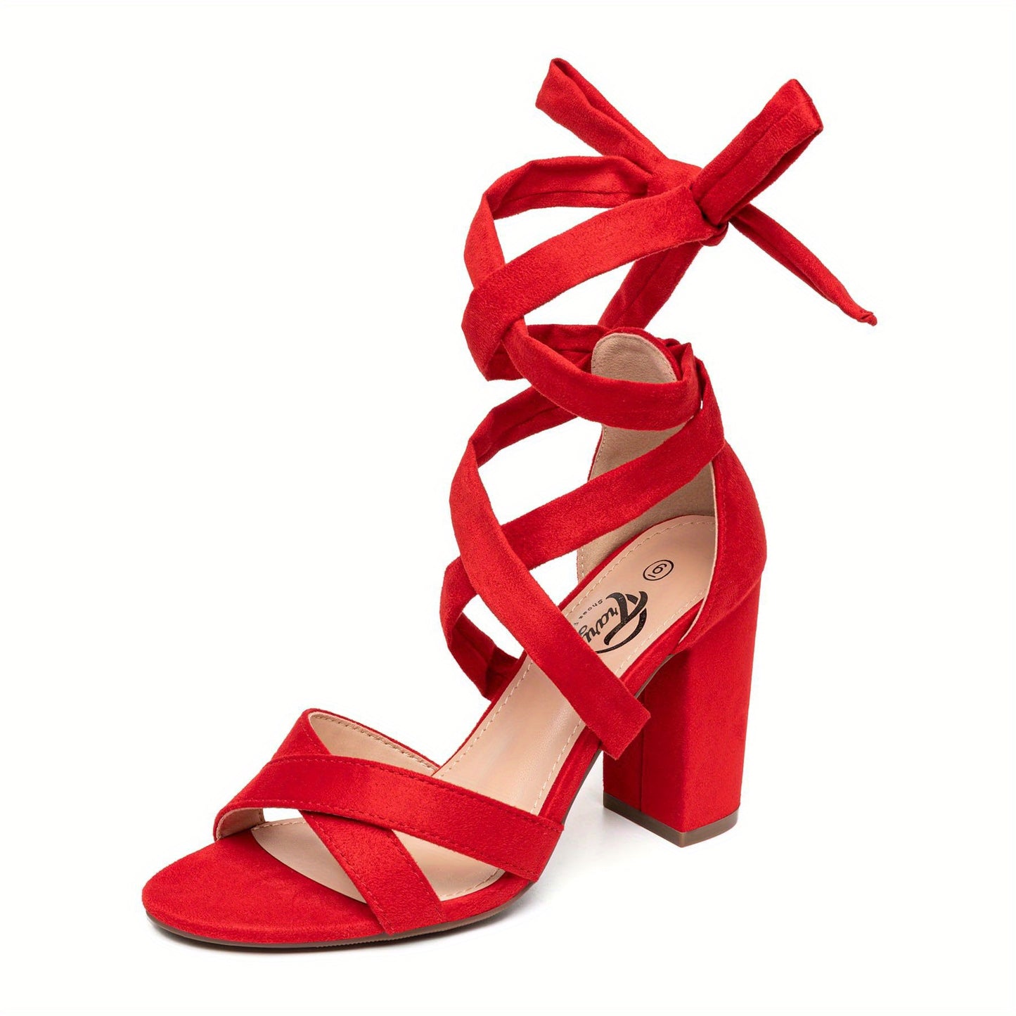 Trary Black Pink Nude Red Heels for Women