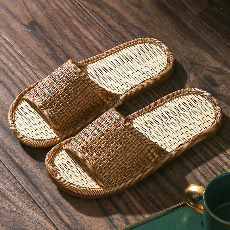 Vine Grass Woven Bamboo  Slippers