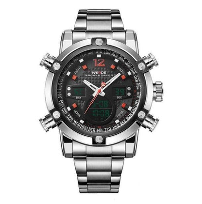 Display sports waterproof steel band watch - Empire P.E