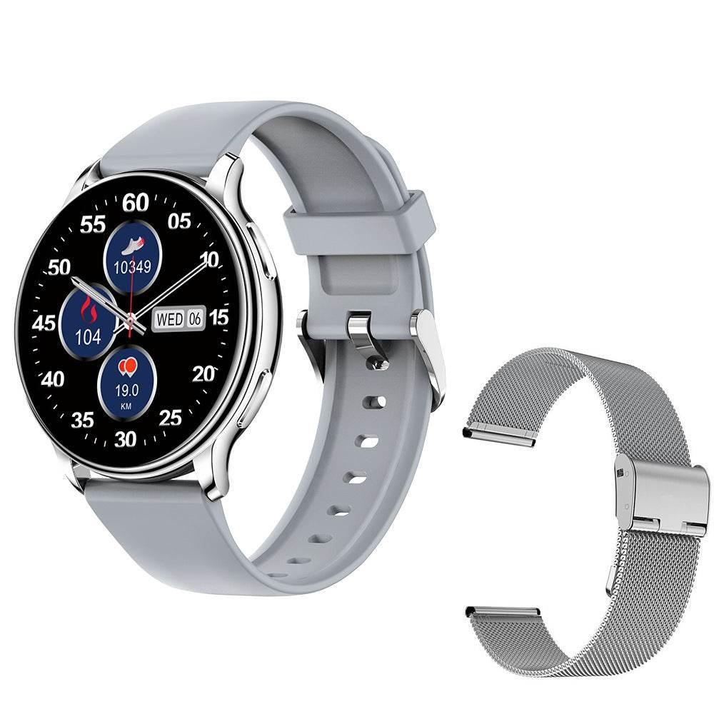 Smart Couple Watch Round Screen Bluetooth Calling Heart Rate Blood Oxygen Sleep Monitoring - Empire P.E