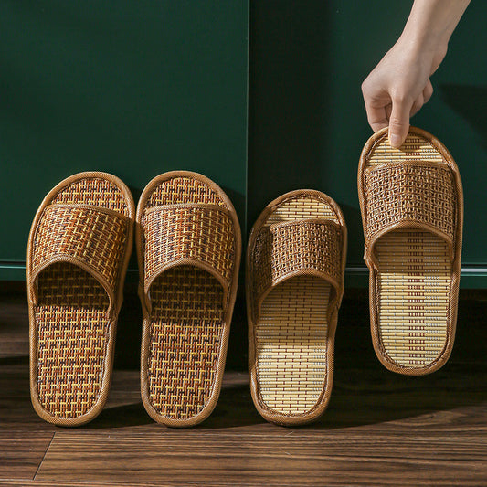Vine Grass Woven Bamboo  Slippers
