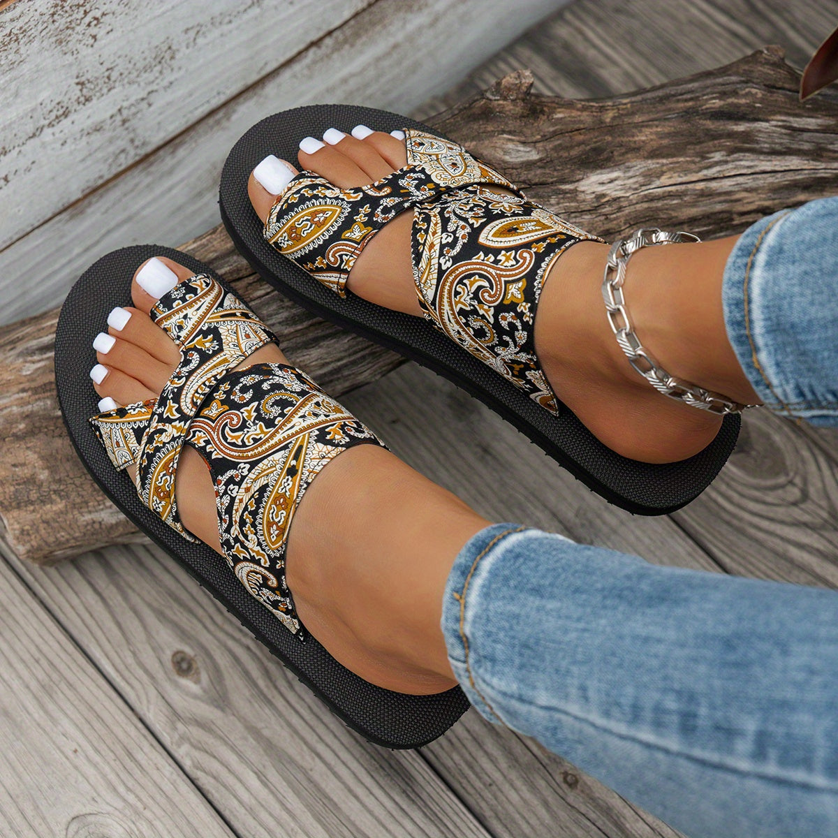 Bohemian Style Women's Breathable Mesh Shoes