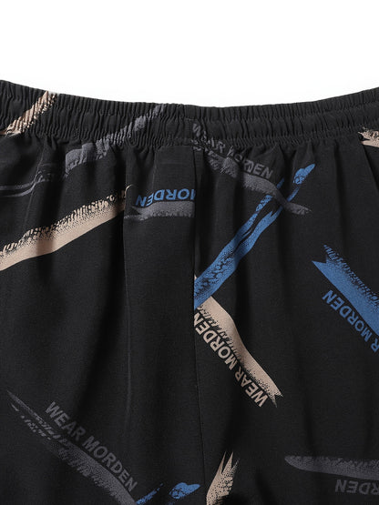 Men's Geometric Graphic Print Board Shorts
