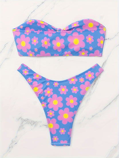 New Swimming Costume Sexy Fashion Print Bikini