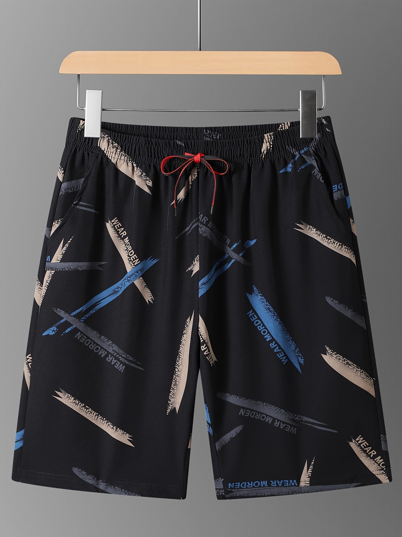 Men's Geometric Graphic Print Board Shorts