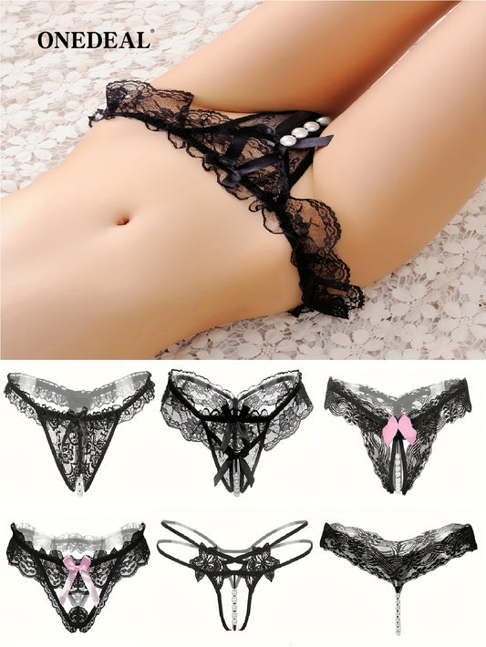 6 PCS Women Sexy Lingerie Erotic G-string Panties