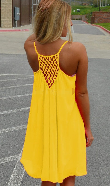 Sleeveless mesh dress