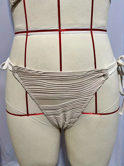 Asymmetric One Shoulder Criss Cross Bikini 2 Piece Set