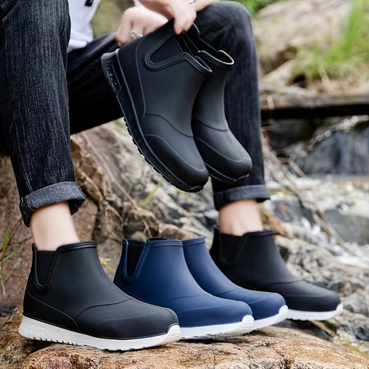Mens Durable Waterproof Rain Boots
