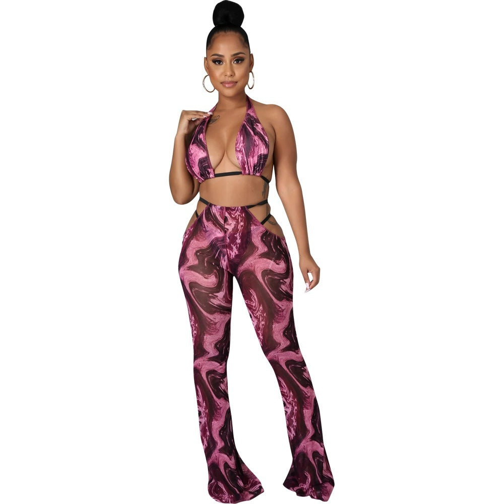 Women's Slim Fit Sexy Three-piece Suit Nightclub Uniforms