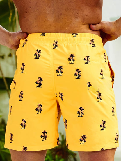Men's Coconut Trees Graphic Print Shorts