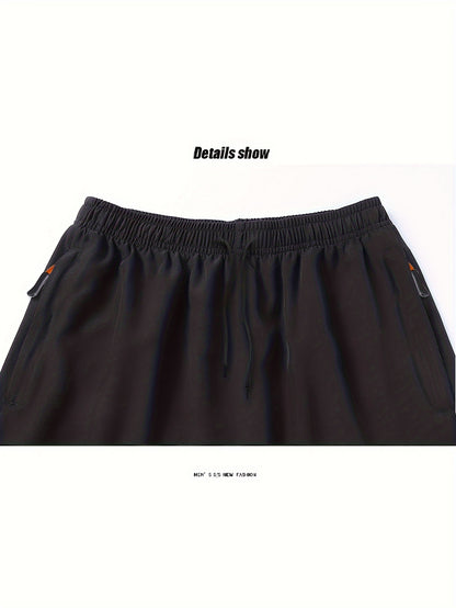 3pcs Quick-Drying Stretch Men's Drawstring Shorts