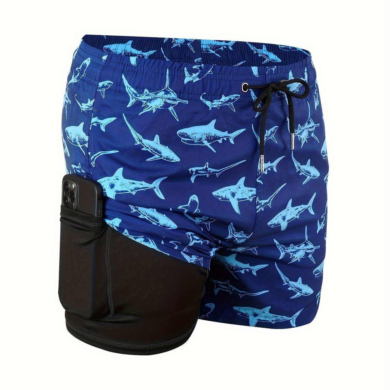 Men's  Compression Liner 2 in 1 Quick Dry Swim Trunks