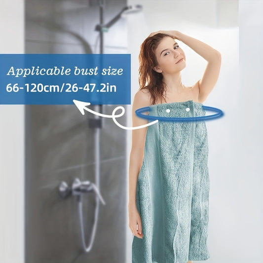 1pc Women's Wearable Bamboo Fiber Bath Towel Skirt