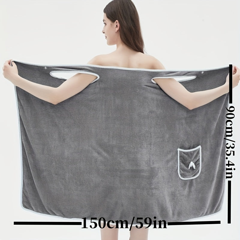3pcs Women's Wearable Bath Towel Set