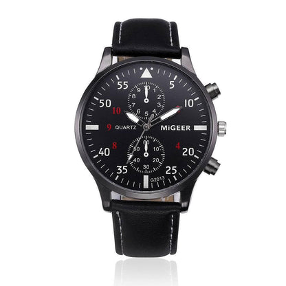 Retro Design Leather Band Watches Men Top Brand Relogio Masculino NEW Mens Sports Clock Analog Quartz Wrist Watches - Empire P.E
