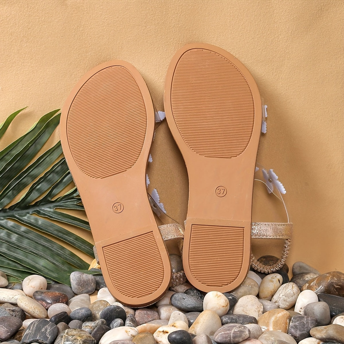 Summer New Women's Butterfly Comfortable Elastic Upper Flat Sandals