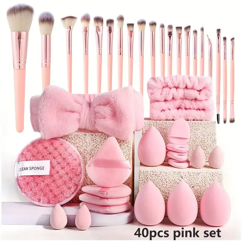20/40 Pink Makeup kit Complete Makeup Brush Set,