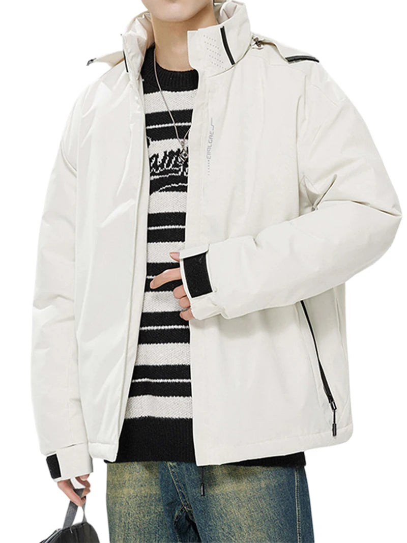 Winter Jacket Men Hooded Waterproof Cotton Padded Jacket - Empire P.E
