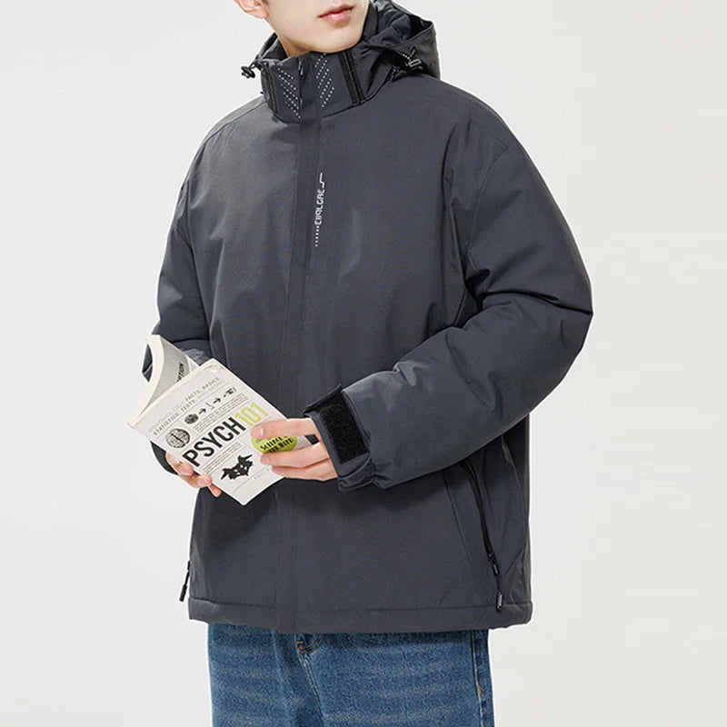 Winter Jacket Men Hooded Waterproof Cotton Padded Jacket - Empire P.E