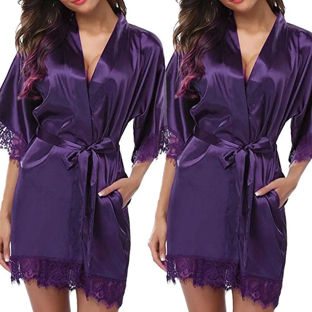 Women Ice Silk Robes - Empire P.E