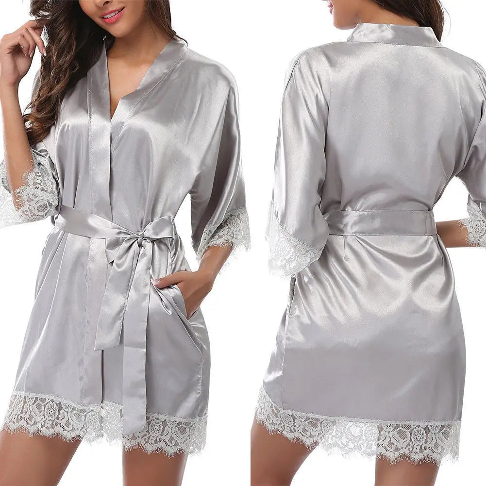 Women Ice Silk Robes - Empire P.E