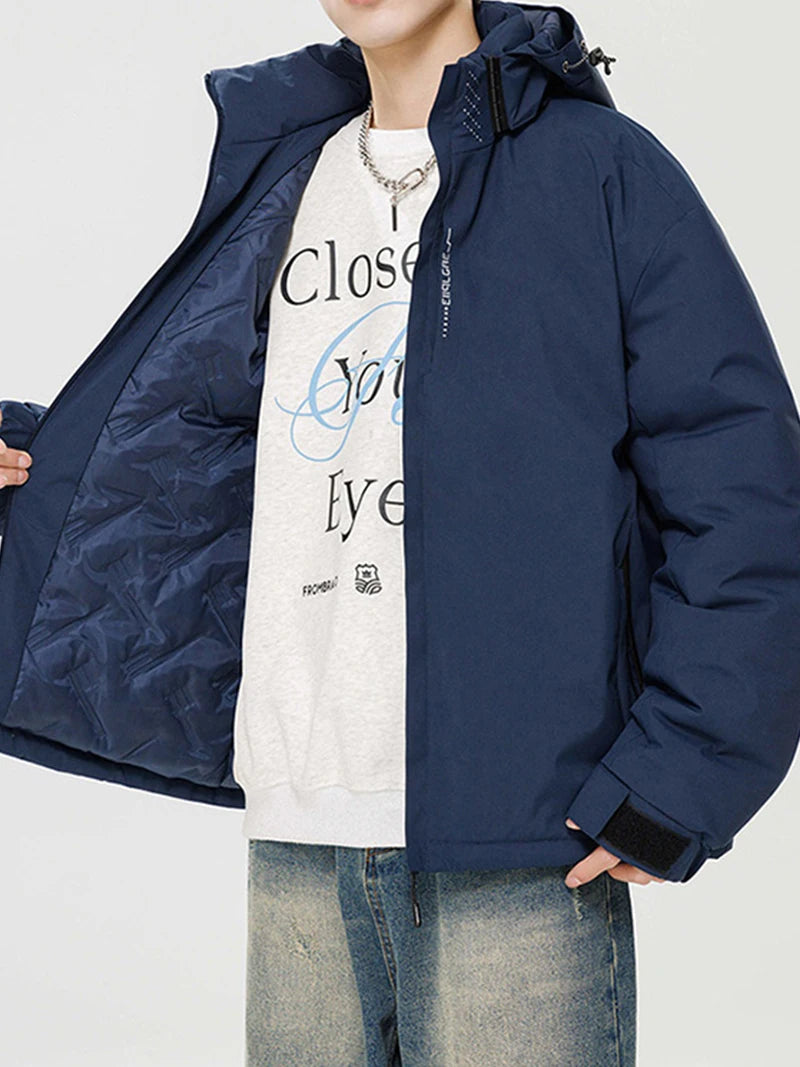 Winter Jacket Men Hooded Waterproof Cotton Padded Jacket - Empire P.E