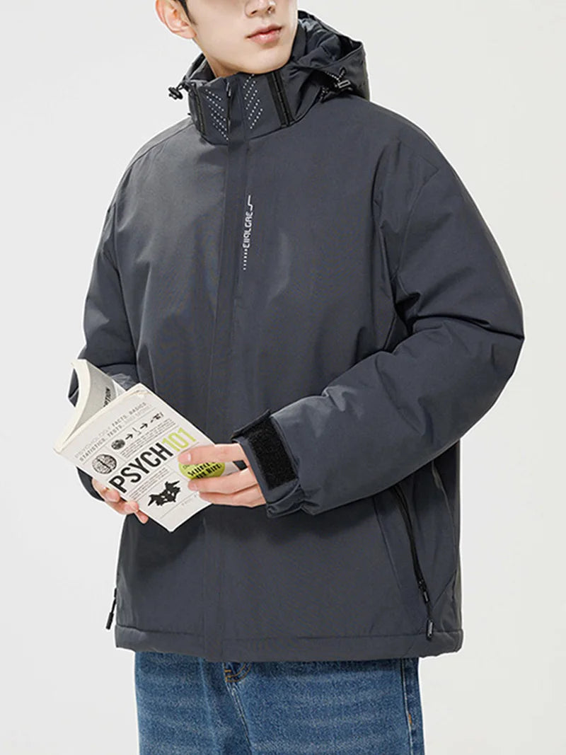 Winter Jacket Men Hooded Waterproof Cotton Padded Jacket - Empire P.E
