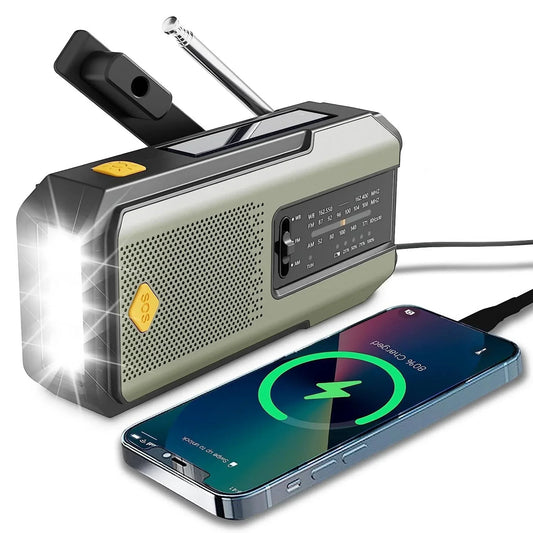 Weather Radio Emergency Multifunctional Radio FM AM WB Hand Crank - Empire P.E