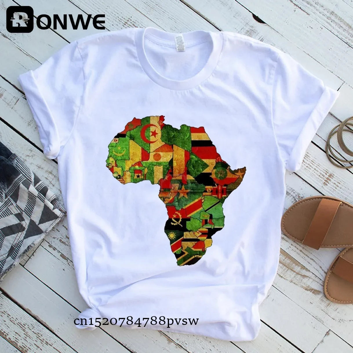 Africa Map Graphic Women T-shirts - Empire P.E