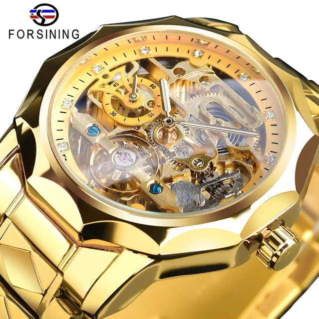 Men's Luxury  Skeleton Mechanical Watch