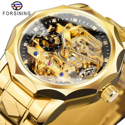 Men's Luxury  Skeleton Mechanical Watch