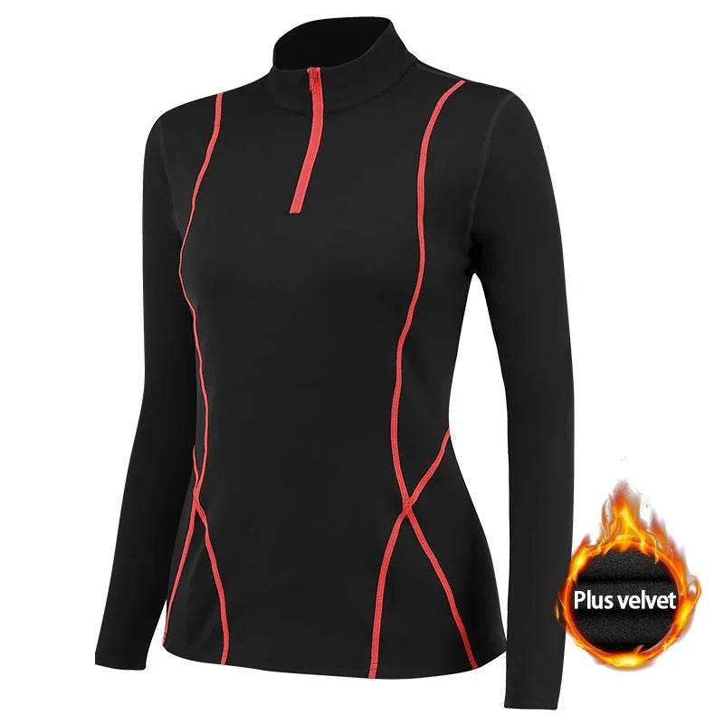 Women Long Sleeve Yoga Tops Fitness Yoga Top Gym Top Sports Wear For Women Push Up Running Top High Elastic Gym Clothes Shirts - Empire P.E