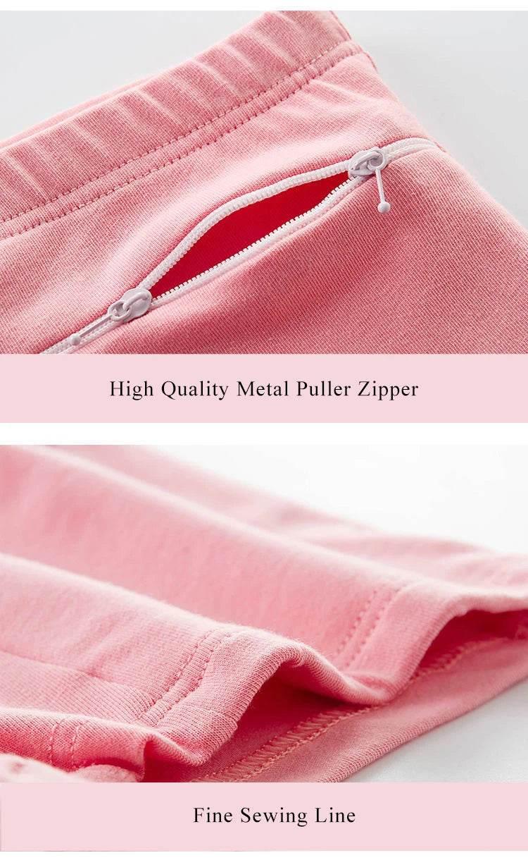 Plus Size Women Safety Short Pants Soft Boyshort Under Skirt Shorts With Zipper Pockets Breathable Theft-proof Female Underwear - Empire P.E