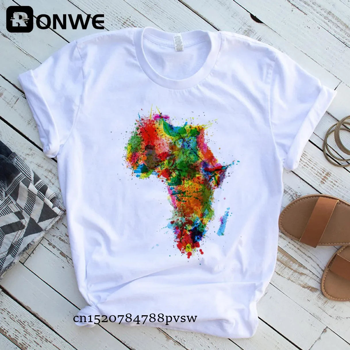 Africa Map Graphic Women T-shirts - Empire P.E