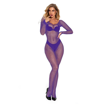 XXXL Plus Size Bodystockings Women Sexy Open Crotch Catsuit - Empire P.E