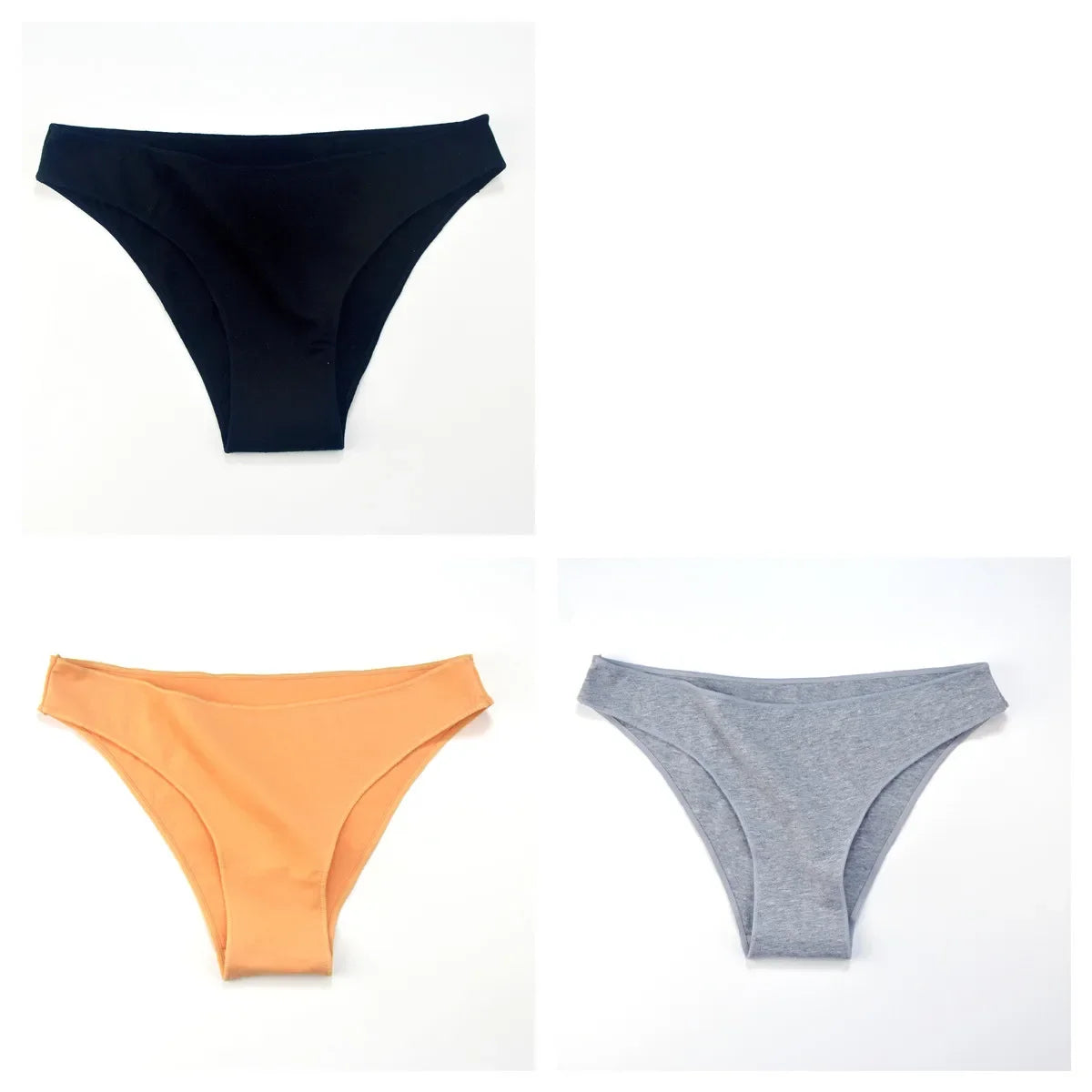 3Pcs/Set Cotton Briefs Low Rise Panties For Women - Empire P.E